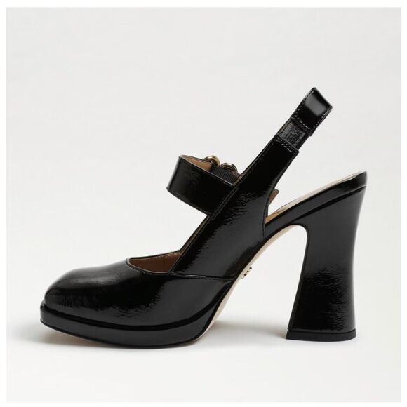 SAM EDELMAN JilDIE in Black Patent Mary Jane Sling Back Pump 8.5 NWT - Picture 5 of 8